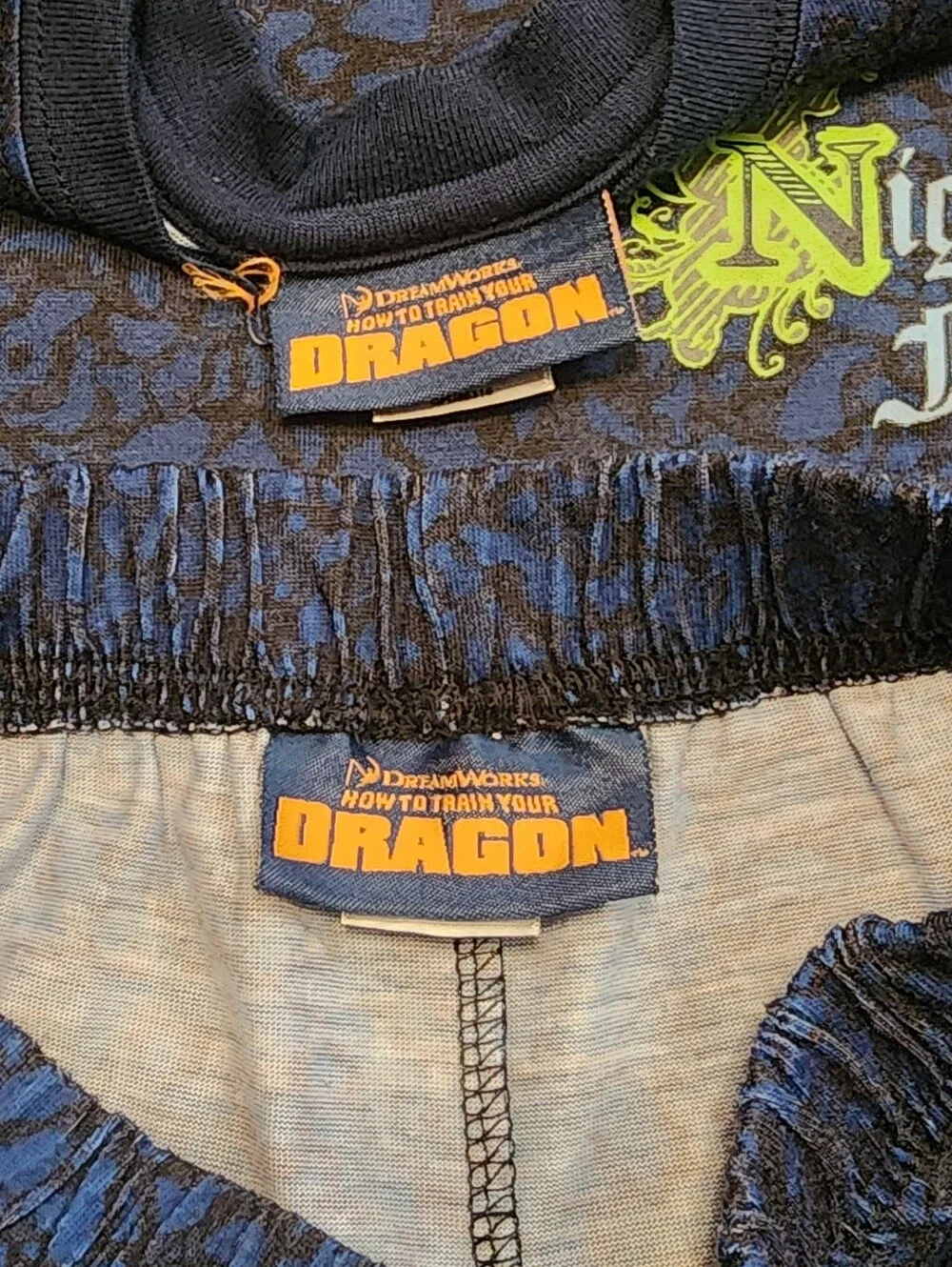 Boys Size 3T Dreamworks How To Train Your Dragon Pajama Set, NWOT Missing Cape